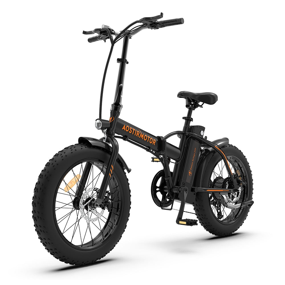 AOSTIRMOTOR FAT TIRE FOLDING ELECTRIC BIKE A20 - electricridesonly