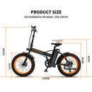 AOSTIRMOTOR FAT TIRE FOLDING ELECTRIC BIKE A20 - electricridesonly