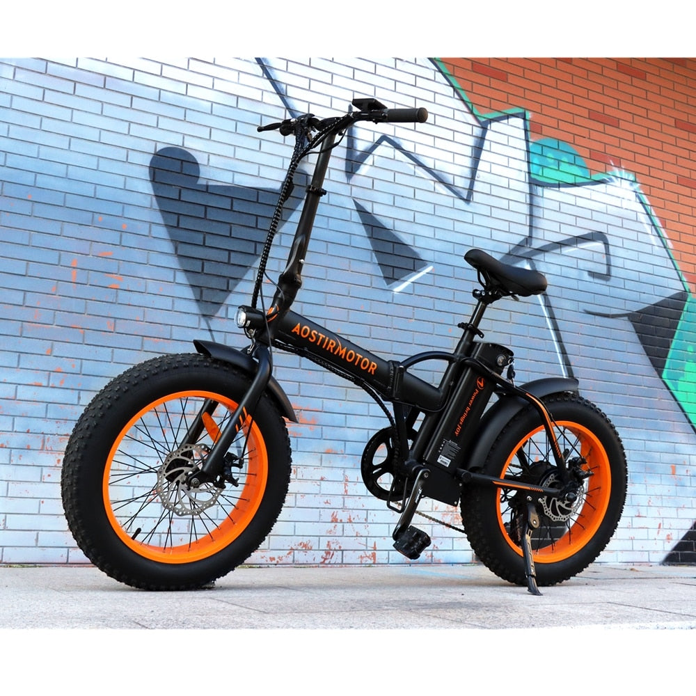 AOSTIRMOTOR FAT TIRE FOLDING ELECTRIC BIKE A20 - electricridesonly