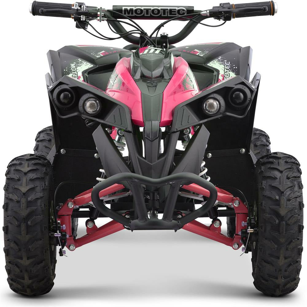 MotoTec 36V 500W Renegade Shaft Drive Kids ATV - Pink - electricridesonly