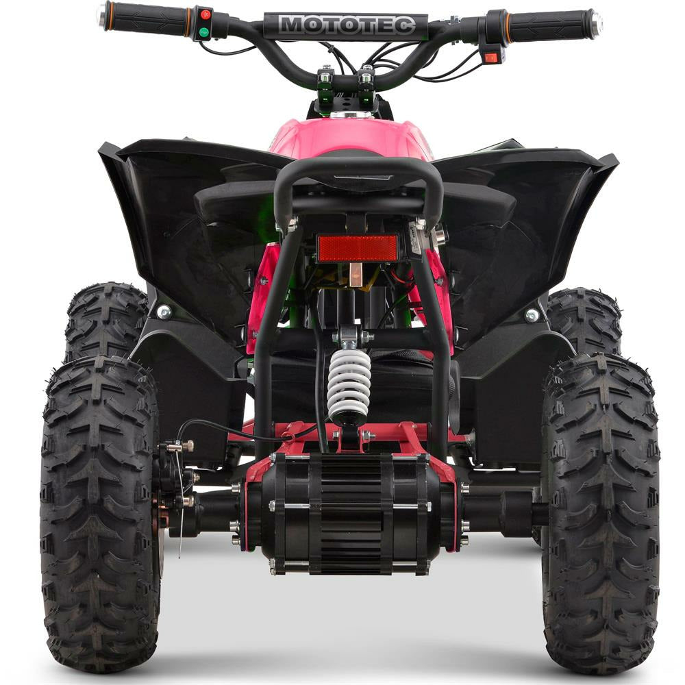MotoTec 36V 500W Renegade Shaft Drive Kids ATV - Pink - electricridesonly