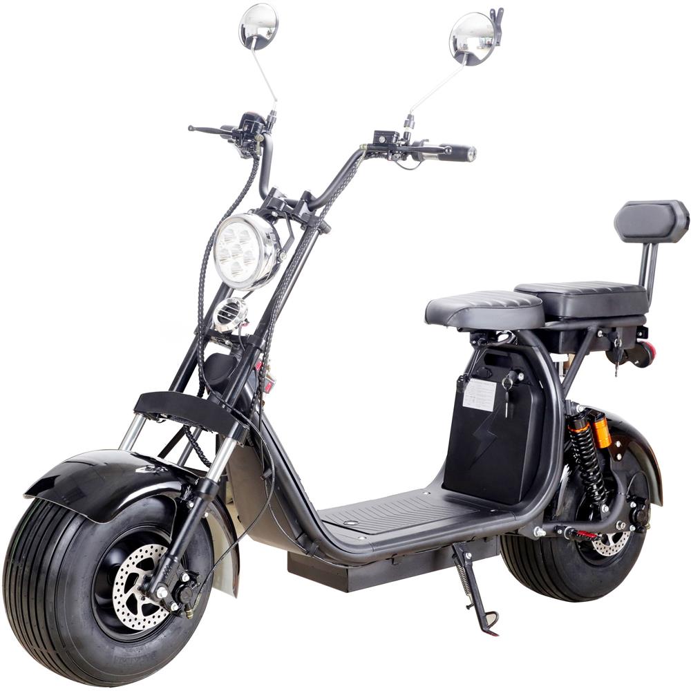 MotoTec Knockout 60V 2000W Seated Electric Scooter - Electricridesonly.com