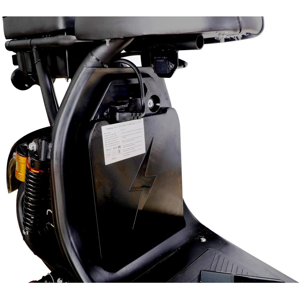 MotoTec Knockout 60V 2000W Seated Electric Scooter - Electricridesonly.com