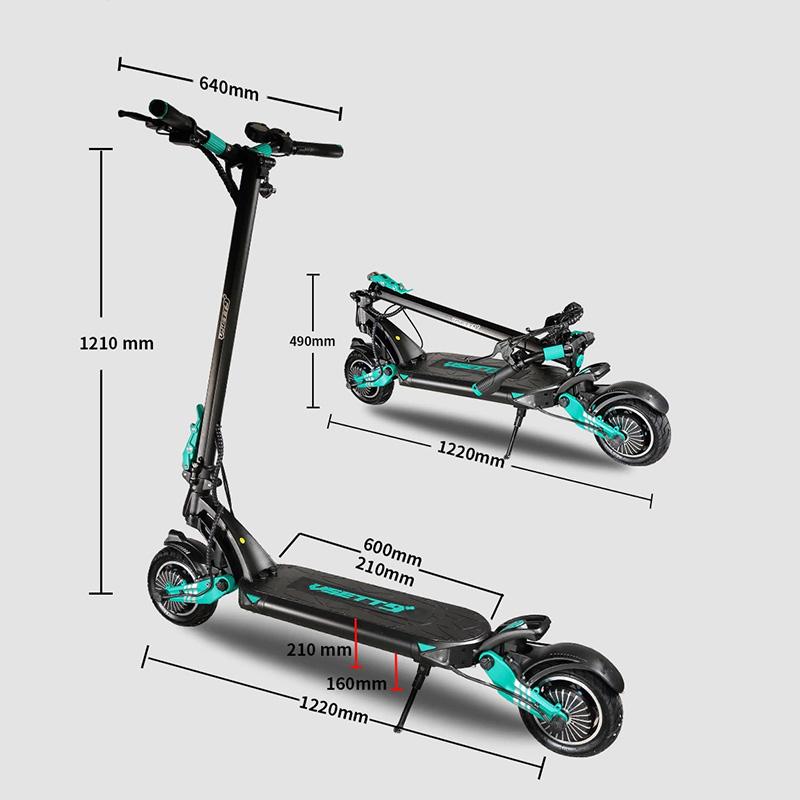 VSETT 9+ Dual Motor Electric Scooter - electricridesonly